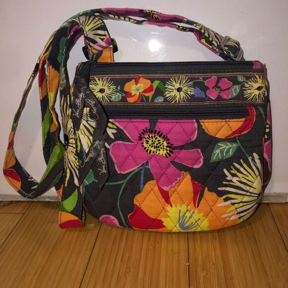 VERA BRADLEY Little Flap Hipster in Jazzy Blooms Retired Spring 2013 - Picture 2 of 10